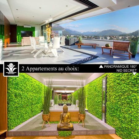Panoramique 180 Lac Et Montagne Et Nid Secret Spa Romantique Аннесі Екстер'єр фото