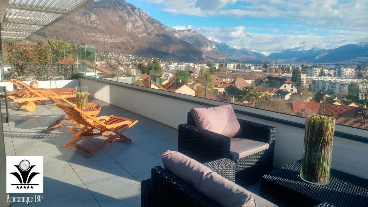 Panoramique 180 Lac Et Montagne Et Nid Secret Spa Romantique Аннесі Екстер'єр фото